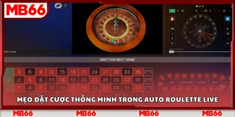 Mẹo đặt cược thông minh trong auto roulette live