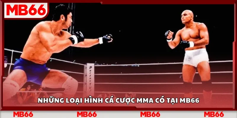 Những loại hình cá cược MMA có tại MB66